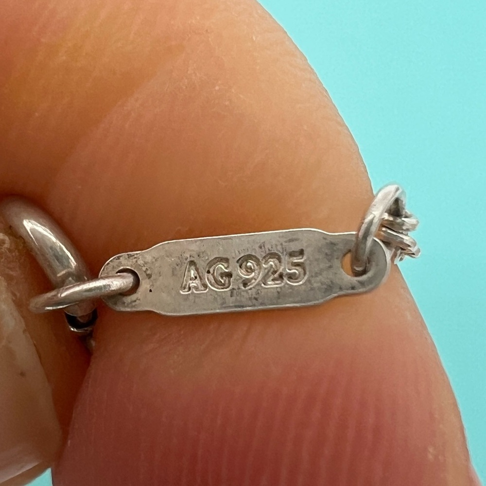 🔴🆑Authentic TIFFANY & CO Sterling Silver Infinity Double Chain Necklace 🆑🔴 - Picture 6 of 8
